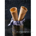 Belos cones de sorvete crocantes